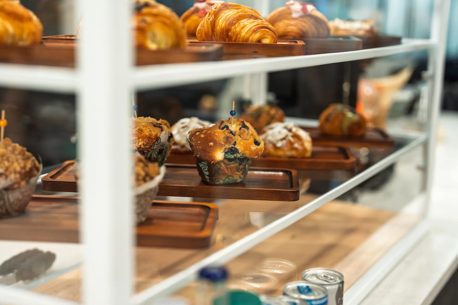 Fresh pastries in the Randy's Coffee Cafe display case