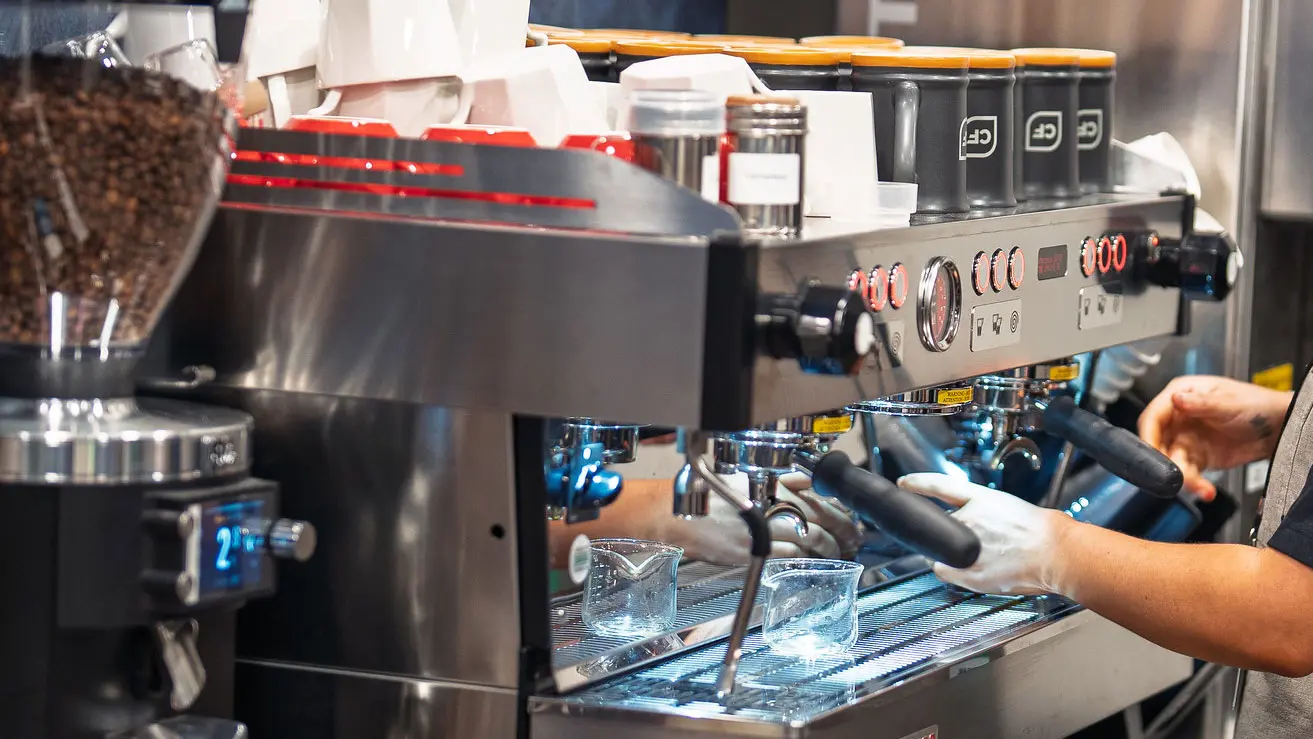 Espresso machine at Randy's Coffee Cafe